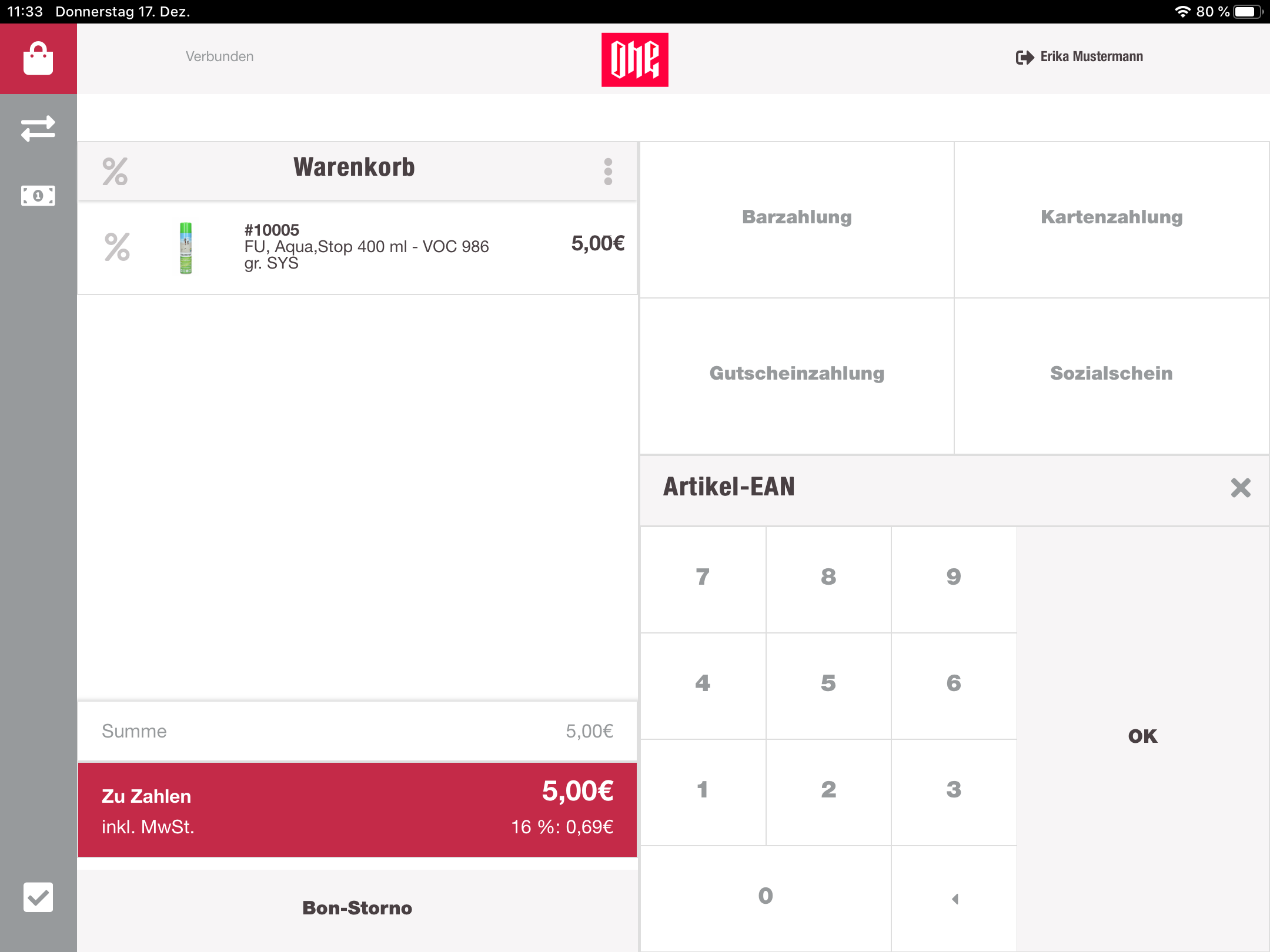 Cashregister cart price correction 2