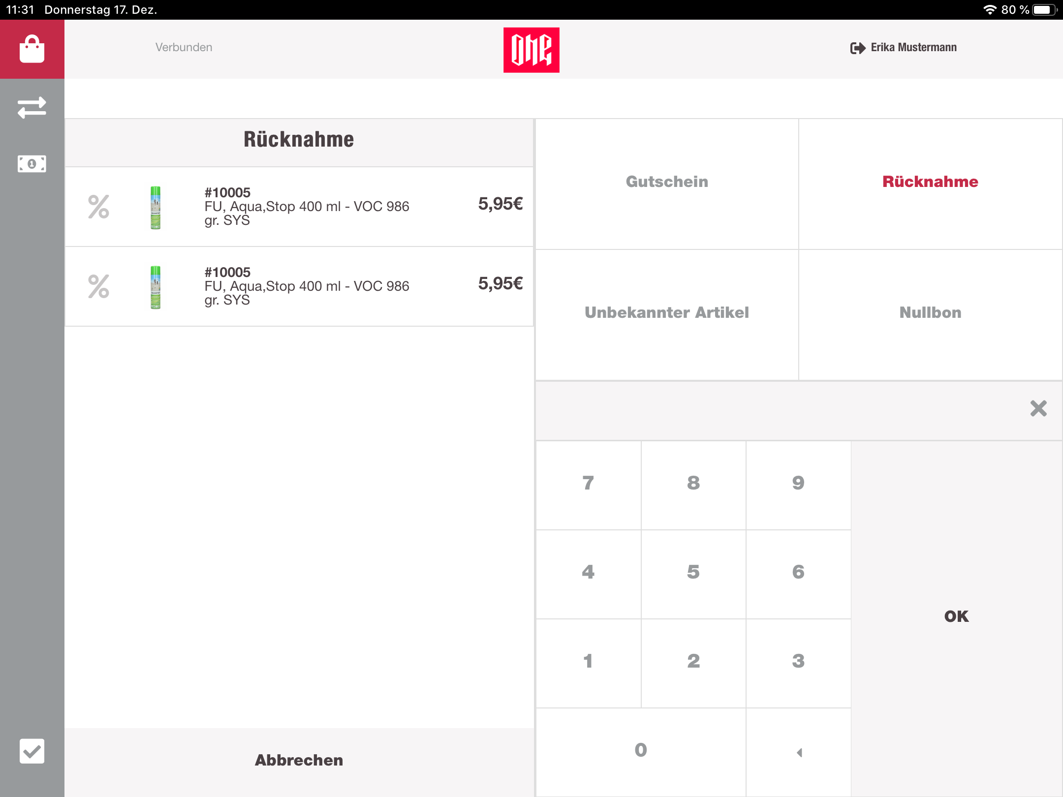 Cashregister cart refund 2